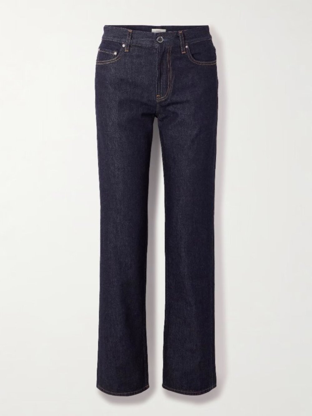 TOTEME Low-rise straight-leg organic jeans Size 25